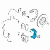 OEM 2018 BMW X1 Calliper Carrier Left Diagram - 34-11-6-867-311