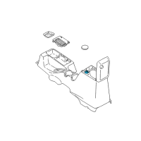 OEM 1999 Jeep Wrangler Latch-Storage Bin Lid Diagram - 4741954