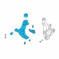 OEM 2020 Hyundai Santa Fe Arm Complete-FR LWR, LH Diagram - 54500-S1050