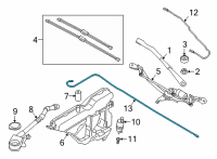 OEM 2021 BMW 330i HOSE, WINDSHIELD WASHER Diagram - 61-66-7-427-887