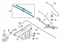 OEM 2021 BMW 330i Set Of Wiper Blades Diagram - 61-61-9-478-361