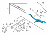 OEM 2021 BMW 330i WIPER SYSTEM, COMPLETE Diagram - 61-61-7-427-901
