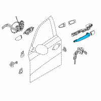 OEM Infiniti JX35 Grip-Outside Handle, LH Diagram - 80641-3JA0B