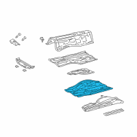 OEM 2001 Lexus IS300 Pan, Front Floor, LH Diagram - 58112-53010