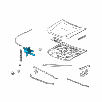 OEM 2009 Chevrolet Colorado Latch Diagram - 15870145