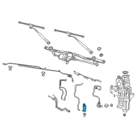 OEM 2022 Jeep Wrangler Pump-Washer, Windshield Diagram - 68310928AA