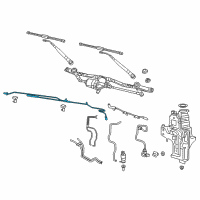 OEM 2022 Jeep Gladiator Hose-Windshield Washer Diagram - 68293254AA