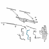 OEM Ram Hose-Window Washer Diagram - 68382604AB