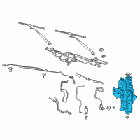 OEM Jeep Wrangler Reservoir-Windshield Washer Diagram - 68382597AB