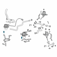 Genuine Toyota Secondary Air Injection Pump Mount diagram