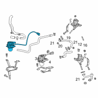 OEM 2009 Lexus LX570 Pump Assy, Air Diagram - 17610-0S010