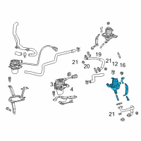 OEM 2008 Toyota Tundra Air Switch Valve Diagram - 25710-50032