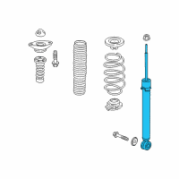 OEM 2020 Honda Civic Shock Absorber Unit, Right Rear Diagram - 52611-TBF-A01