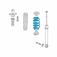 OEM 2020 Honda Civic Spring, Rear (36.5) Diagram - 52441-TBF-A01