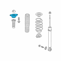 OEM 2020 Honda Civic Rubber, Rear Shock Absorber Mounting Diagram - 52670-TBF-A11