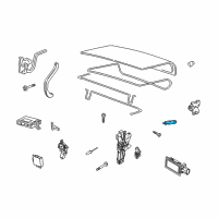 OEM Lincoln Town Car Lock Cylinder Diagram - 4W1Z-5443262-BA