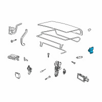OEM Lincoln Town Car Latch Diagram - 8W1Z-5443200-A