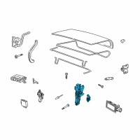 OEM 2009 Lincoln Town Car Actuator Assembly Diagram - 6W1Z-432A38-AA