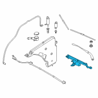 OEM BMW 230i xDrive Windshield Wiper Motor Diagram - 61-61-7-239-510