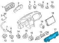 OEM Infiniti QX80 CONTROLLER ASSY-AIR CONDITINER Diagram - 27500-6JS0A