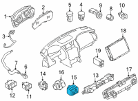 OEM Infiniti QX80 Switch Assy-Seat Diagram - 25500-6JE0A