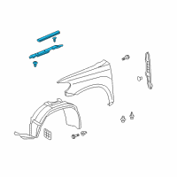 OEM Toyota Highlander Shield Diagram - 53808-0E050