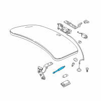 OEM BMW Z8 Gas Pressurized Spring, Trunk Lid Diagram - 51-24-8-234-351