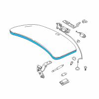 OEM 2002 BMW Z8 Trunk Lid Sealing Diagram - 51-71-8-240-764