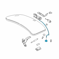 OEM 2002 BMW Z8 Emergency Control, Trunk Lid Diagram - 51-24-8-232-147