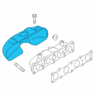 OEM 2010 Hyundai Genesis Coupe Protector-Heat Upper Diagram - 28525-2C410