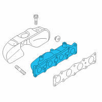 OEM 2012 Hyundai Genesis Coupe Exhaust Manifold Assembly Diagram - 28510-2C400