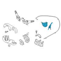 OEM 2015 Hyundai Accent Key Sub Set-Steering Lock Diagram - 81900-1RB00