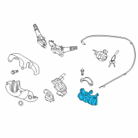 OEM 2016 Hyundai Accent Body & Switch Assembly-Steering & IGNTION Diagram - 81910-1R110