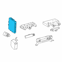 OEM 2013 Toyota Sienna Control Module Diagram - 89990-08010