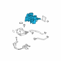 OEM 2015 Toyota Prius Plug-In Master Cylinder Assembly Diagram - 47050-47210