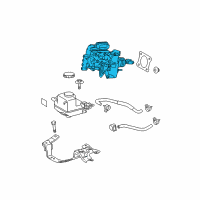 OEM Toyota Prius Master Cylinder Assembly Diagram - 47050-47150