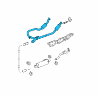 OEM 2011 Ram 1500 Converter-Exhaust Diagram - 68054702AB