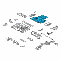 OEM 2015 Lexus RX450h Pan, Rear Floor L/BOLT Diagram - 58311-48921