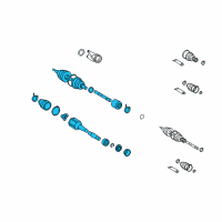 OEM Lexus ES350 Shaft Assembly, Front Drive Diagram - 43410-06B80