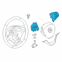 OEM 2017 BMW 330i xDrive Multifunct Steering Wheel Switch Diagram - 61-31-9-261-860