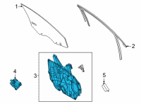 OEM 2022 Ford Maverick MOTOR ASY - WINDOW OPERATING Diagram - M1PZ-9923394-A