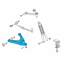 OEM 2017 Dodge Viper Rear Suspension-Lower Control Arm Diagram - 5290118AD