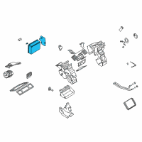 OEM Saturn LS2 Evaporator Asm, A/C (W/ Case) Diagram - 19258497