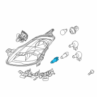 OEM 2010 Nissan Altima Bulb Diagram - 26261-9B90D