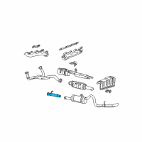 OEM 2001 Ford F-250 Super Duty Intermed Pipe Diagram - F81Z-5A212-AA