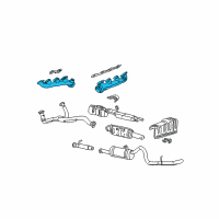 OEM 1999 Ford E-150 Econoline Manifold Diagram - XC2Z-9431-BA