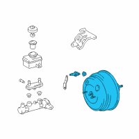 OEM 1999 Lexus RX300 Booster Assy, Brake Diagram - 44610-48030