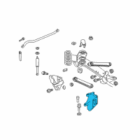 OEM 2008 Dodge Ram 2500 Front Steering Knuckle Diagram - 5086678AA