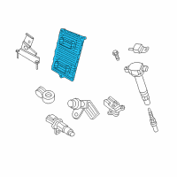 OEM Chrysler Electrical Powertrain Control Module Diagram - 5150787AC