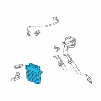 OEM Infiniti QX30 Engine Control Module - Blank Diagram - 23703-HG00G